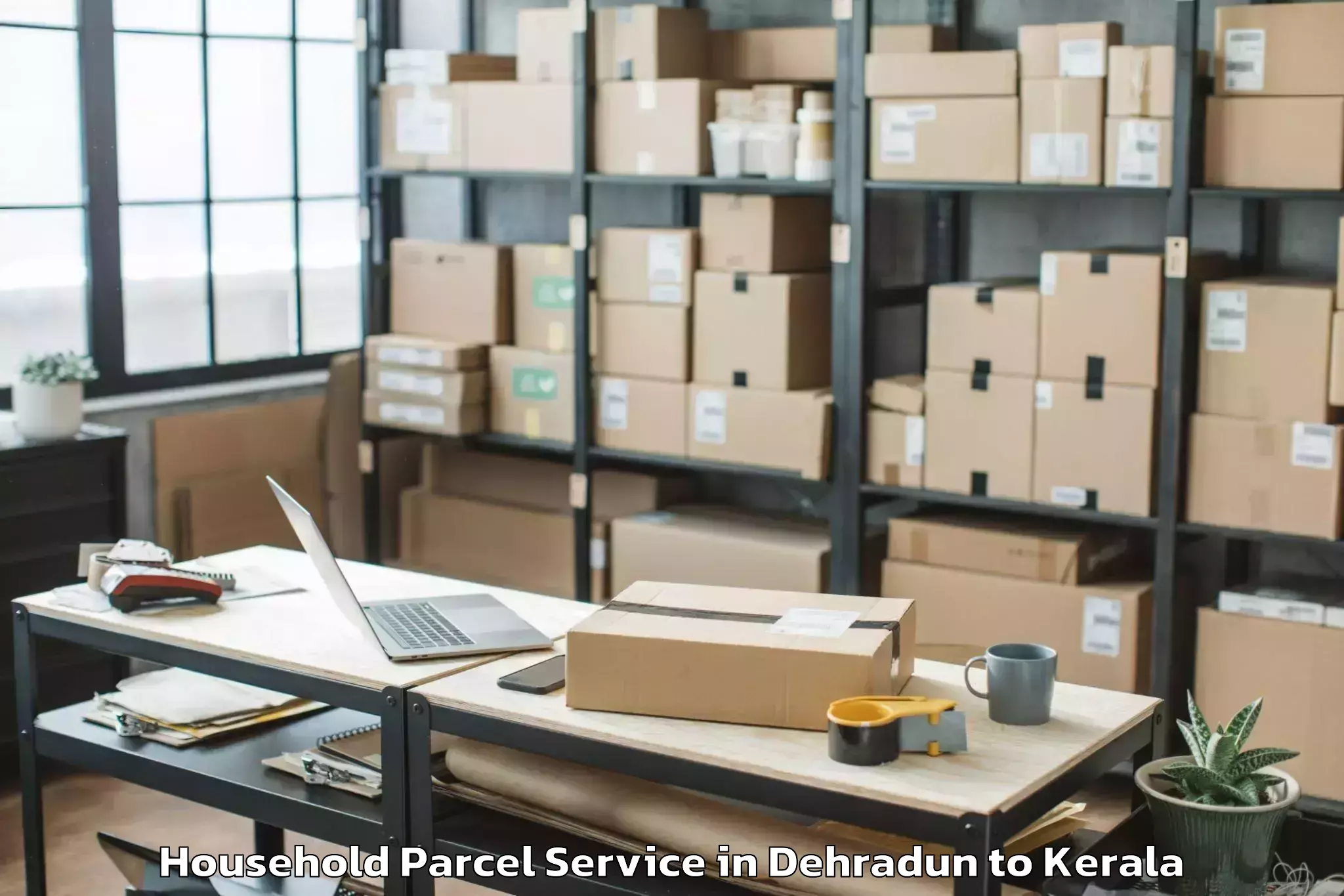 Reliable Dehradun to Central University Of Kerala K Household Parcel